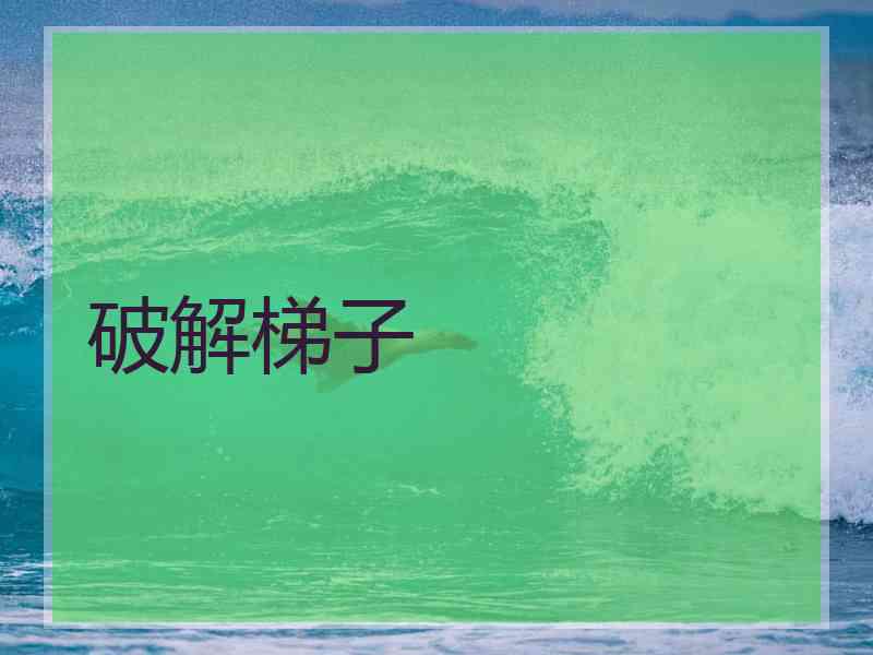 破解梯子