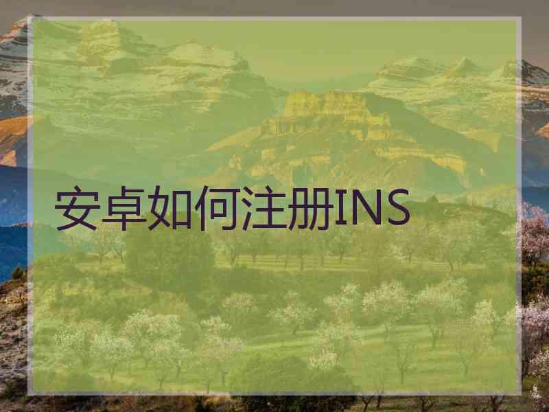 安卓如何注册INS