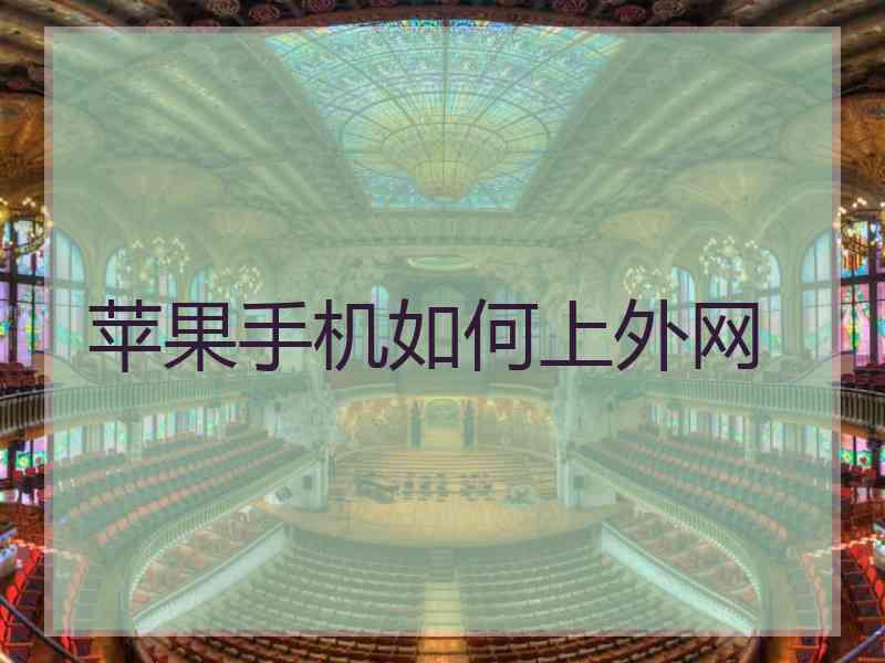 苹果手机如何上外网