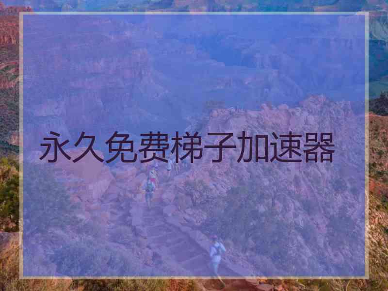永久免费梯子加速器