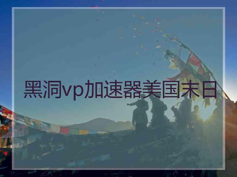 黑洞vp加速器美国末日