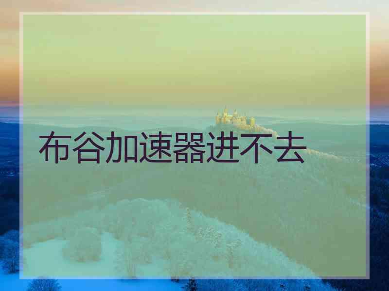 布谷加速器进不去