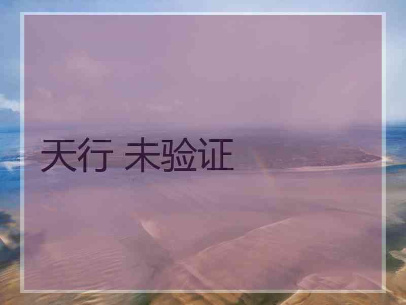 天行 未验证