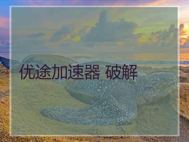 优途加速器 破解