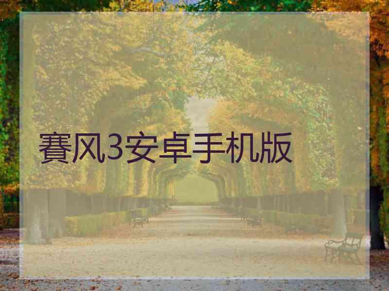 賽风3安卓手机版