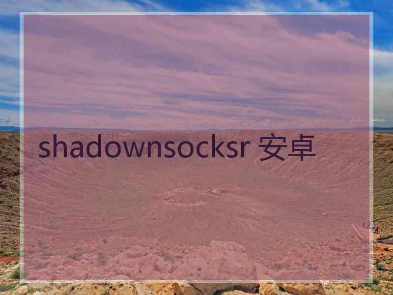shadownsocksr 安卓
