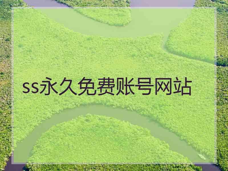 ss永久免费账号网站