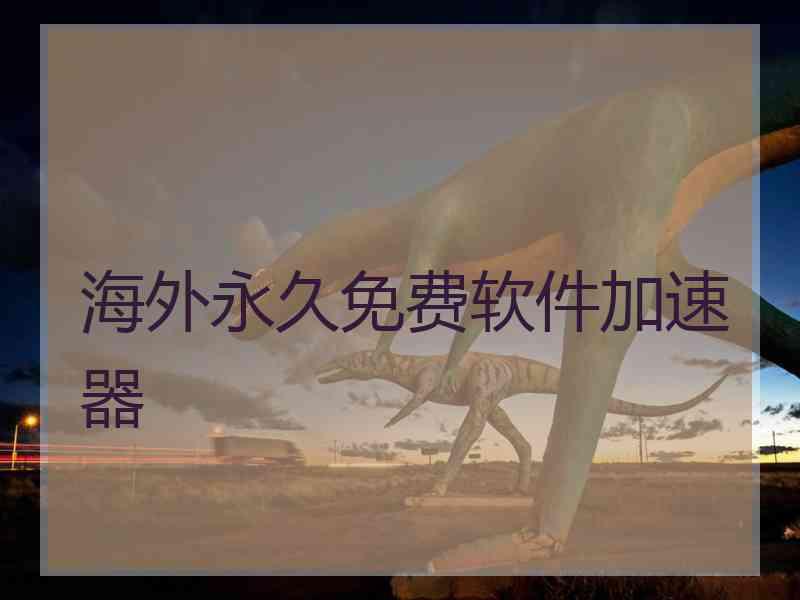 海外永久免费软件加速器
