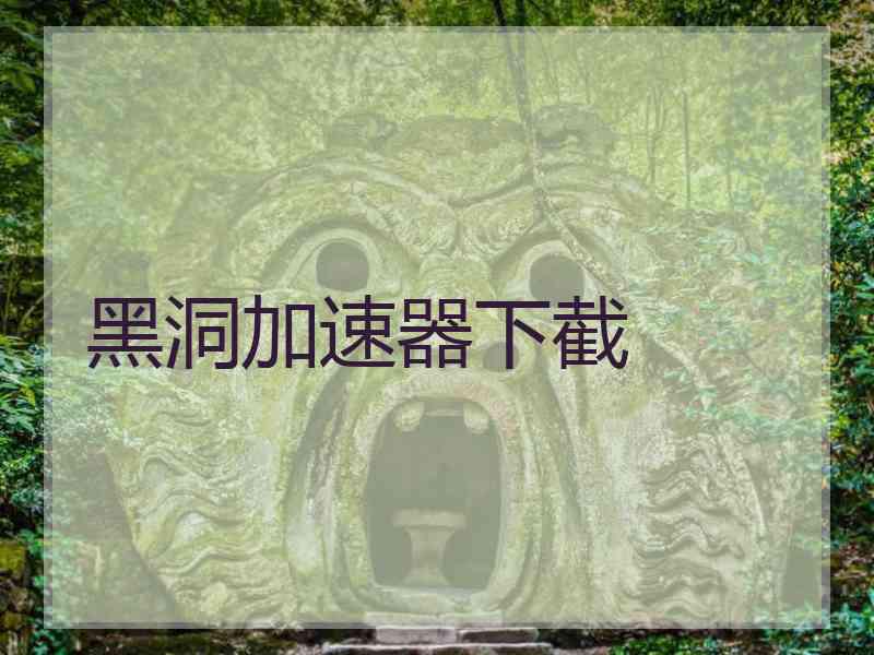黑洞加速器下截