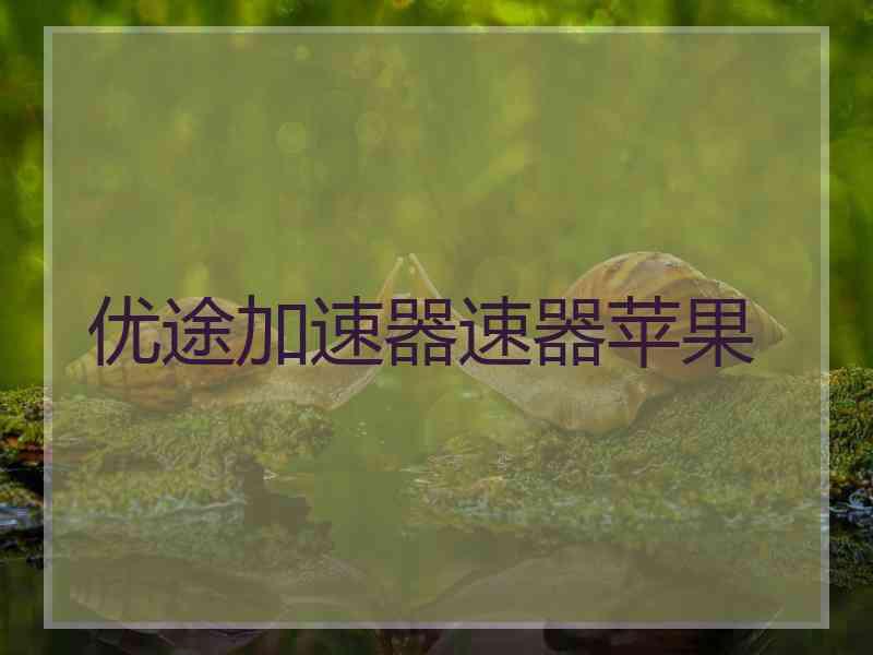 优途加速器速器苹果
