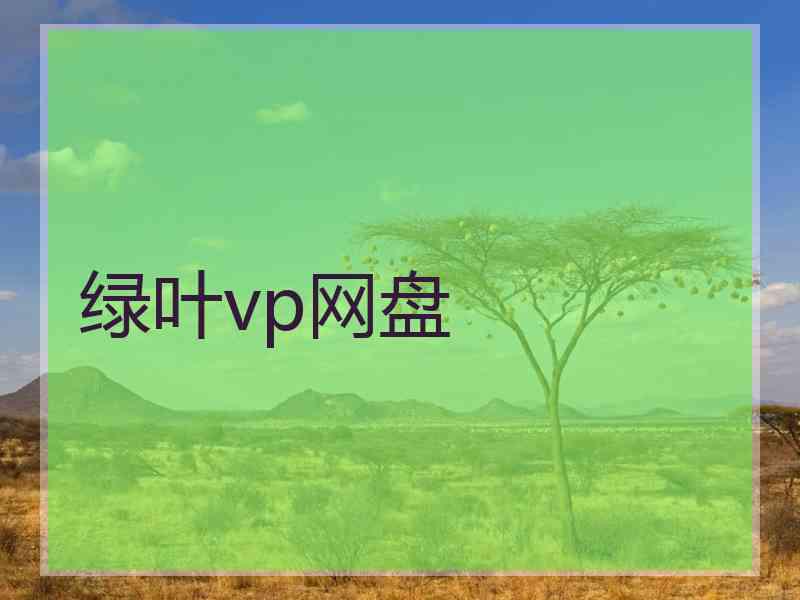 绿叶vp网盘