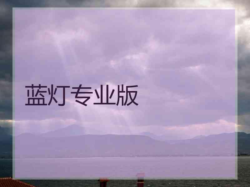 蓝灯专业版