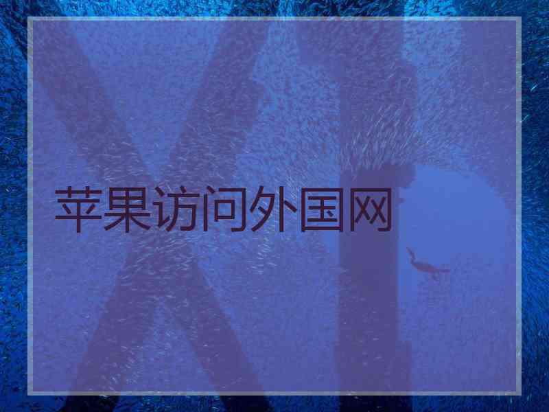 苹果访问外国网