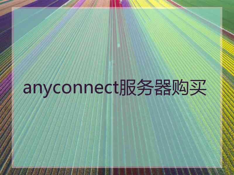 anyconnect服务器购买
