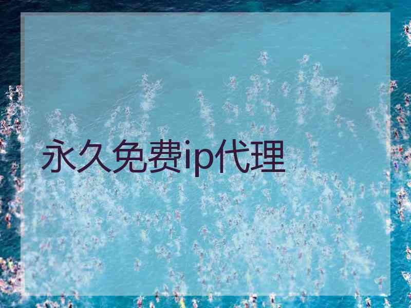 永久免费ip代理