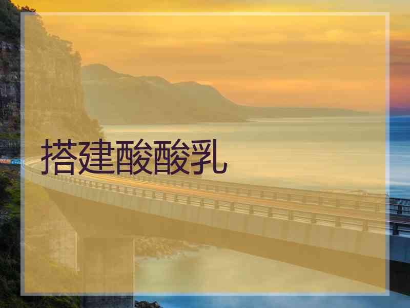 搭建酸酸乳